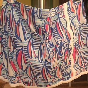 Michelina sailboat Red Right Return skort